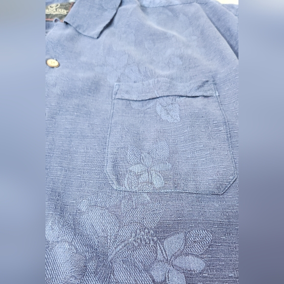 Men's 100% Silk Hawaiian Short Sleeve Shirt - Jamaica Jaxx - XL - Picture 6 of 12